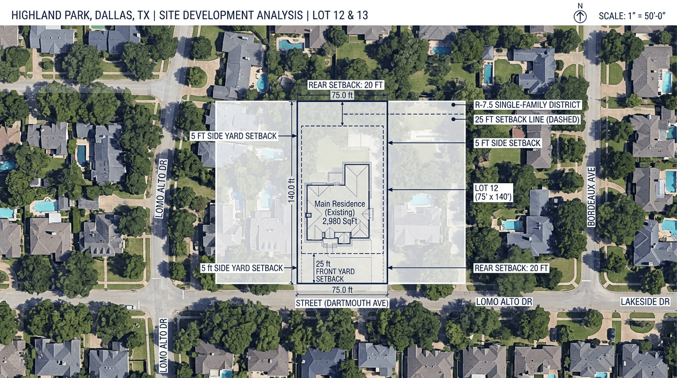 Dallas Infill Zoning and Setbacks: A Builder's Guide to 75205, 75209, and 75220