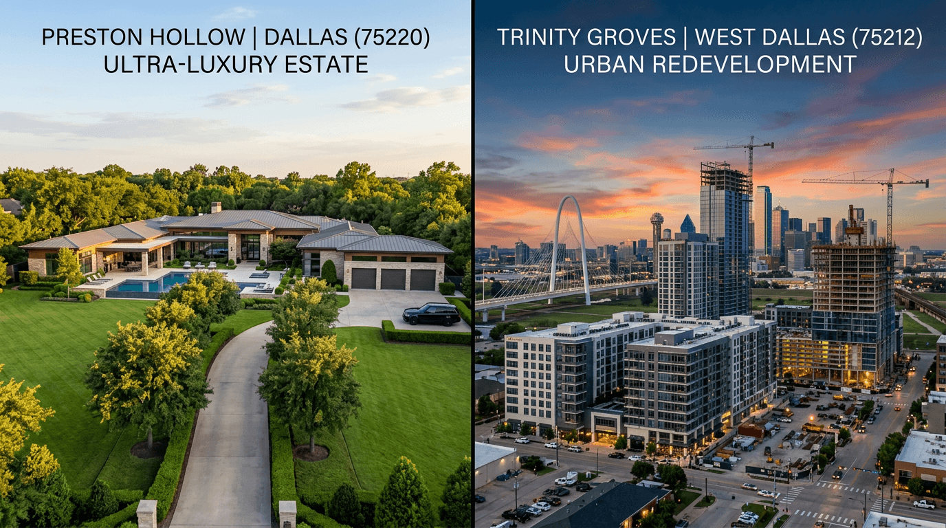 Preston Hollow vs. Trinity Groves: A Comparative Analysis of Dallas Investment Strategies in 2026