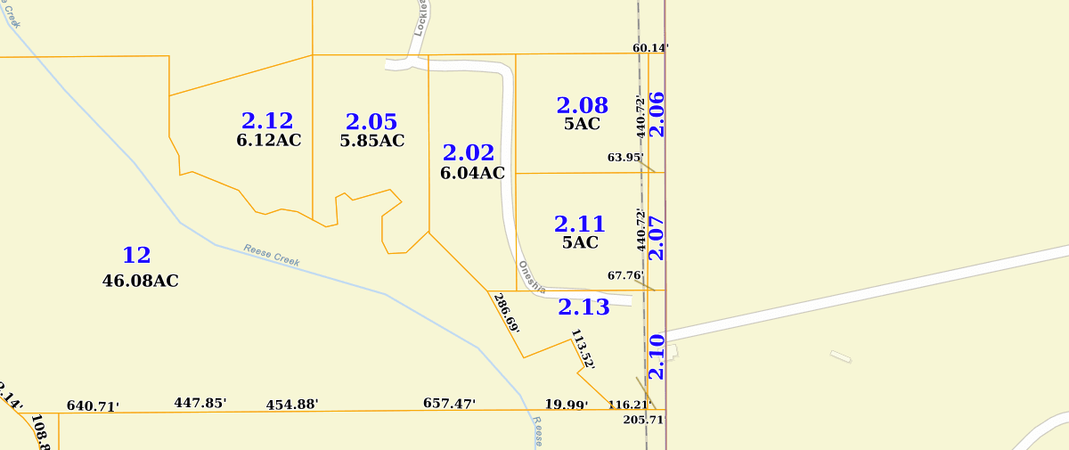 Forrest County parcel viewer showing property location and boundaries