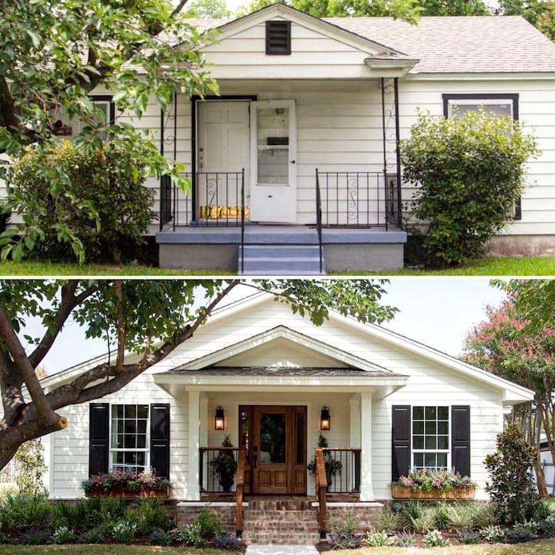 Bungalow before and after charm renewal